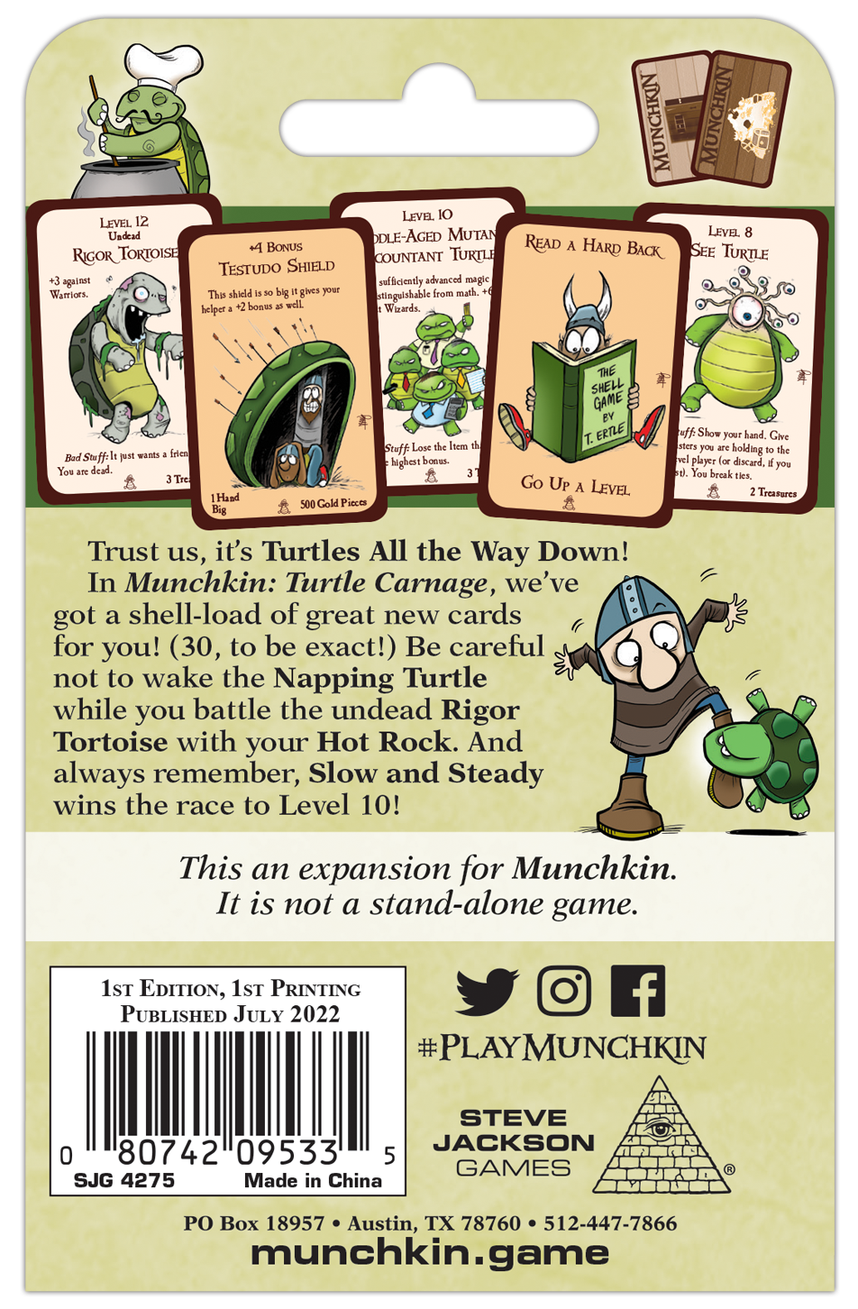Munchkin : Turtle Carnage Expansion